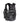 Black tactical vest with multiple pockets and compartments on a white background